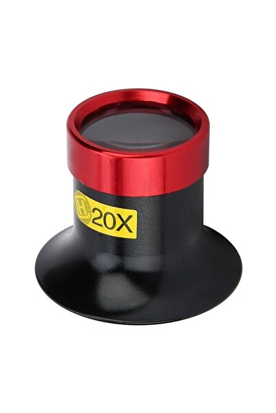 Choice black 20X Magnification Magnifying Glass Loupe Aluminum Alloy Lightwei...