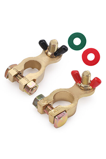 Choice 1Pair Car Battery Terminal Connectors Protector Wire Cable Clamp Adjus...