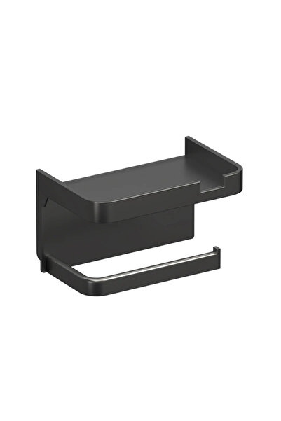 Choice1 black Bathroom Roll-Free Punch-Free Storage Rack for Toilet Paper Pla...