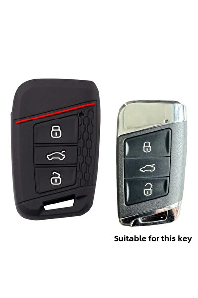 Choice black Silicone Cover For VW Volkswagen Magotan Magotan GTE Passat B7 B...