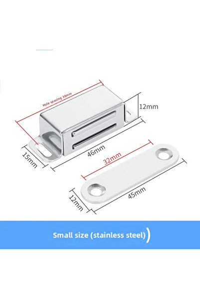 Choice3 Silver-Small Magnetic Door Catch Strong Heavy Duty Cupboard Magnets K...