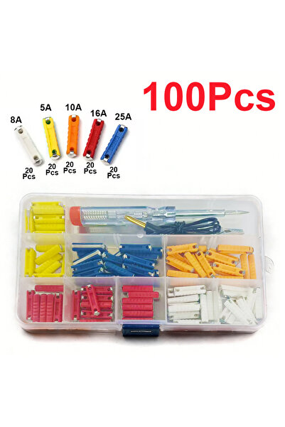 Choice مجموعة فيوزات سيارات كونتيننتال (100/200 قطعة) - فيوزات توربيدو أوروبي...