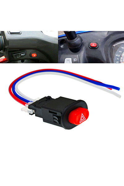 Choice مفتاح وميض مزدوج للدراجات النارية، زر تشغيل أضواء الخطر، زر تحذير وميض...