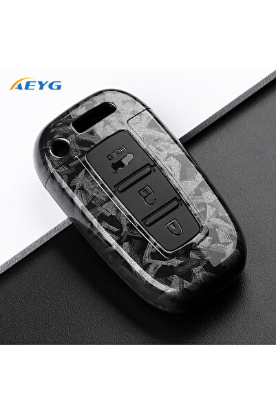 Choice3 غطاء مفتاح السيارة من ألياف الكربون Fcarbon A3 ABS لسيارات هيونداي سو...