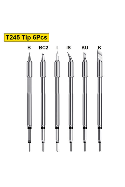 Choice9 T245-6Pcs ANSIKI Super Fine Series Soldering iron Tip T210/T245 optio...