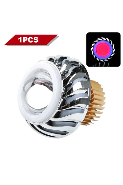 Choice مصباح أمامي للدراجات النارية، أبيض/أزرق، شعاع عالي/منخفض مزدوج ، مع عي...