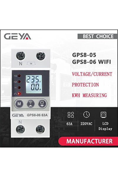 Choice1 مفتاح قياس استهلاك الطاقة (كيلوواط/ساعة) بتقنية واي فاي 63A GEYA GPS8...