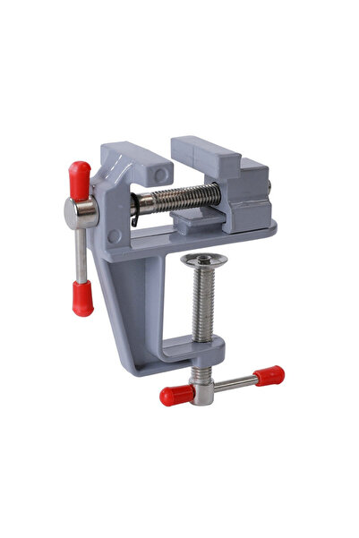 Choice Grey Sturdy Mini Aluminum Bench Vise Metal Table Clamp for Crafting El...