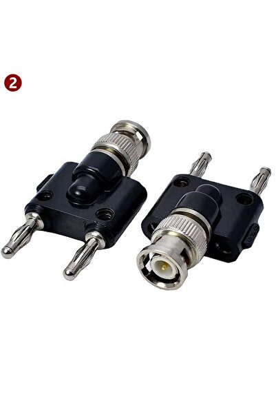 choice2 1PCS type2-1pcs BNC Q9 Banana To Two Dual 4mm Banana Male Female Jack...