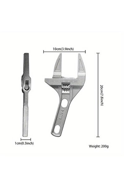 Choice 1pc Mini Adjustable Bathroom Adjustable Wrench Strong Clamping Large O...