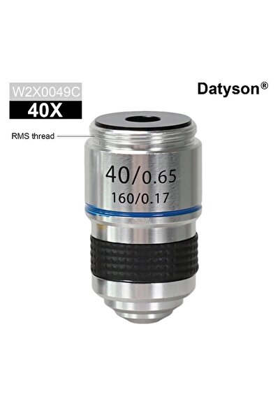 Choice1 40X Datyson 4X, 10X, 40X Aluminum Alloy Rms Threaded Achromatic Micro...