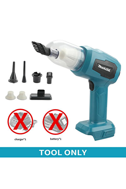 Choice1 مكنسة ماكيتا اللاسلكية 18 فولت بدون بطارية: 200 واط، 10000 باسكال، سع...