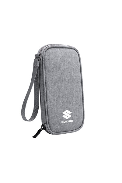 Choice1 Suzuki SUZUKI-L-Grey Portable Car Travel Storage Bag Keys Earphone Ca...