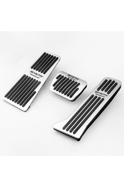 choice2 LHD AT 3pcs Car Fuel Accelerator Brake Rest Foot Pedals Non-Slip For ...