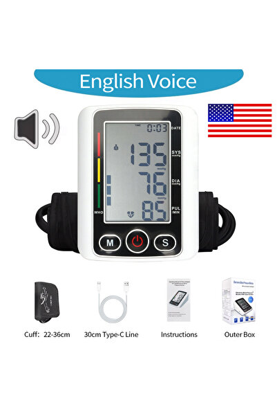 Choice جهاز قياس ضغط الدم الأوتوماتيكي باللغة الإنجليزية، يُعرض على الجزء الع...