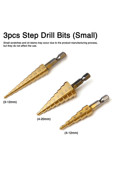 Choice1 مجموعة رؤوس مثقاب سداسية الشكل صغيرة الحجم مطلية بالتيتانيوم، مكونة م...