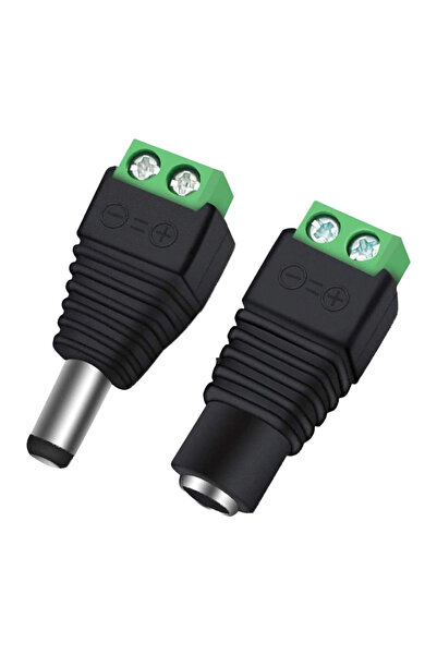 Choice 3Pairs Male +Female 12 V 2.1x5.5mm DC Power Jack Plug Adapter Barrel C...