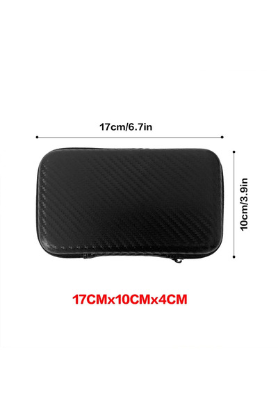 choice2 17x10x4cm Carbon Fiber Pattern Car Terminal Removal Tool Organizer Ba...