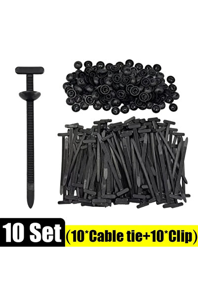 Choice1 10set- (20pcs) Multi-Purpose Nylon Zip Ties Car Engine Guards Underbo...