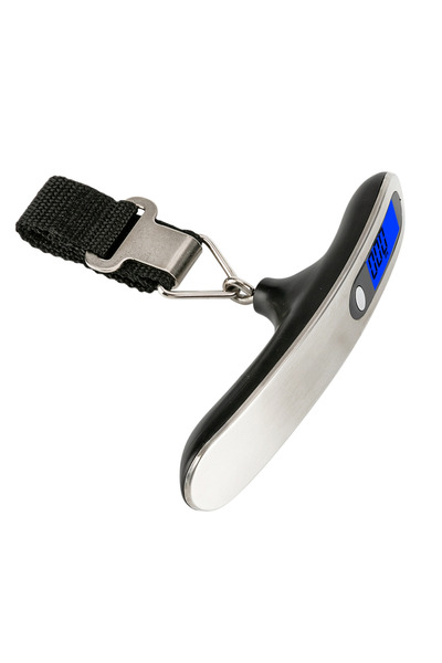 Choice ميزان إلكتروني محمول فضي اللون، سعة 50 كجم/110 رطل، مزود بشاشة LCD رقم...