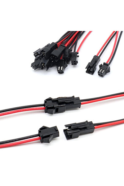 Choice 20 زوجًا من موصلات JST SM، مقاس 22 AWG، موصل ثنائي السن، ذكر وأنثى، مع...