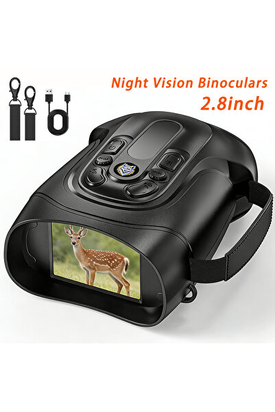 Choice نظارات رؤية ليلية سوداء ثنائية العدسة، مزودة بسبعة مستويات للأشعة تحت ...