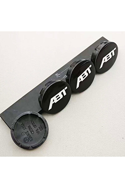 Choice1 أغطية مركزية لعجلات السيارات من ABT، سوداء اللون، 4 قطع، مقاس 56 مم، ...