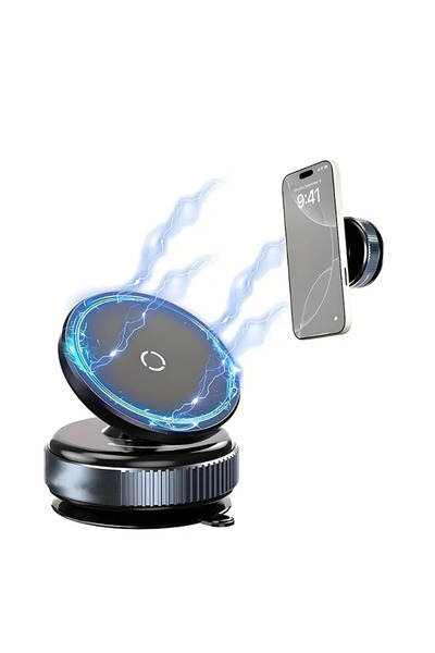 Choice black Adjustable Vacuum Magnetic Suction Cup Phone Holder, Suitable fo...