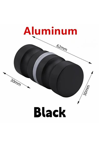 Choice1 مقبض باب زجاجي أسود من الألومنيوم للاستحمام، مقبض باب دش منزلق، مقبض ...