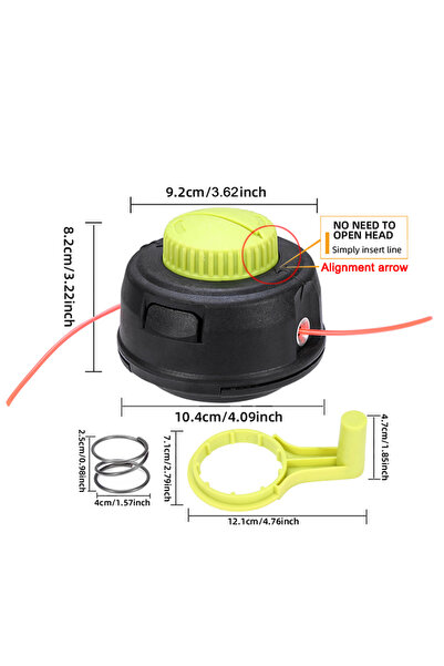 Choice رأس تشذيب آخر، قطعة واحدة، رأس تشذيب دوار مع زنبرك واحد ومقبض واحد، فت...