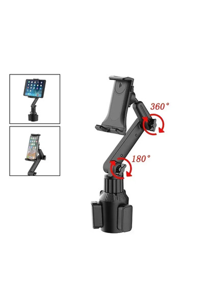 Choice حامل أكواب للسيارة بنسخة مطورة، حامل للأجهزة اللوحية والهواتف مع قاعدة...