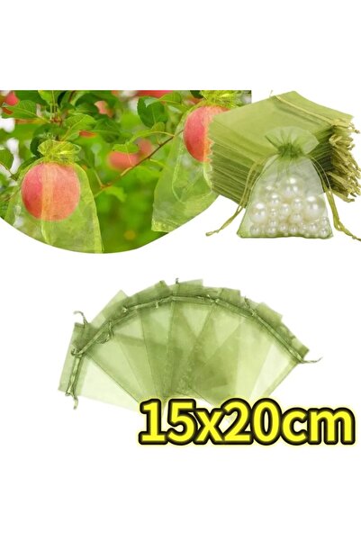 choice2 ١٠٠ كيس أخضر - ١٥×٢٠ سم، ١/٥٠/١٠٠/٢٠٠ كيس لحماية العنب والفواكه، مكاف...