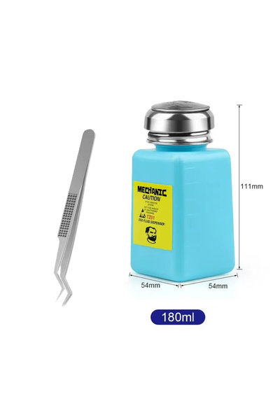 Choice TZ01-180ML ST20 MECHANIC TZ01 ESD Push-type Dispensing Alcohol Bottle ...