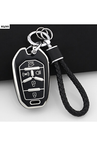 Choice Black Set 1 5 Button TPU Car Smart Key Case Cover Auto Shell Fob Keych...