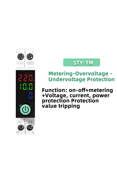 Choice1 STY-TM Tuya Wifi Smart Circuit Breaker Switch Kwh Metering Timer Over...