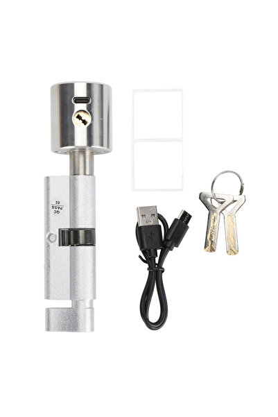 Choice قفل داخلي ببصمة الإصبع من الفضة، سريع التعرف، موفر للطاقة، تحكم عبر تط...