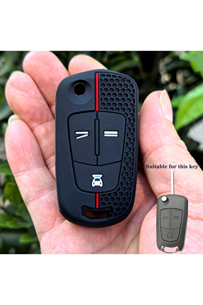 Choice1 غطاء مفتاح سيارة سيليكون بثلاثة أزرار لسيارات أوبل فوكسهول أسترا إتش ...