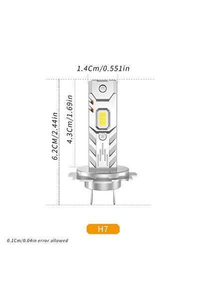 Choice 2PCS H7 Powerful Fanless H4 9003 HB2 H7 H1 H11 H8 H9 9005 HB3 9006 HB4...
