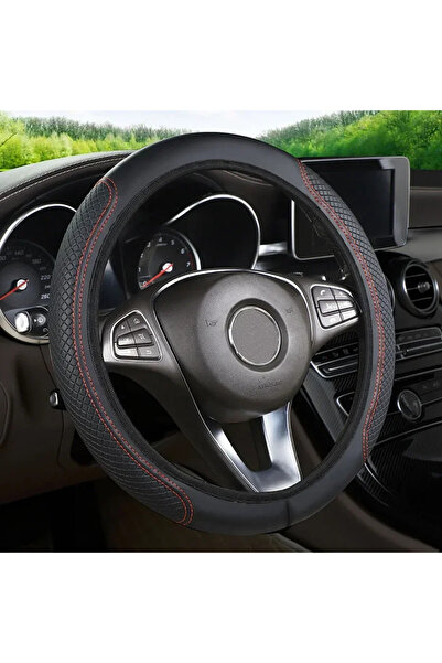 Choice3 غطاء عجلة قيادة من فور سيز موتورز، قطعة واحدة، لون أحمر، مانع للانزلا...