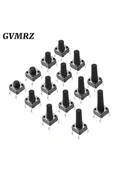 Choice12 6x6x6mm 50PCS 6x6 Push Button Switch DIP 6X6X4.3 Light Touch Switch ...