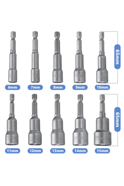 Choice مجموعة مفكات براغي سداسية 10 قطع، مقاسات من 6 مم إلى 13 مم، تتضمن رؤوس...