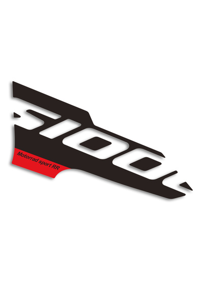 Choice ملصق أسود وأحمر للجانب الأيمن من غطاء المحرك الأمامي للدراجة النارية B...