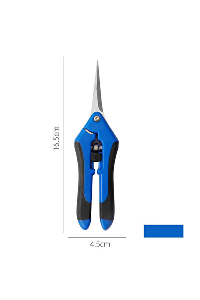 Choice1 مقص تقليم الحدائق من الفولاذ المقاوم للصدأ الأزرق، برأس مستقيم، مناسب...