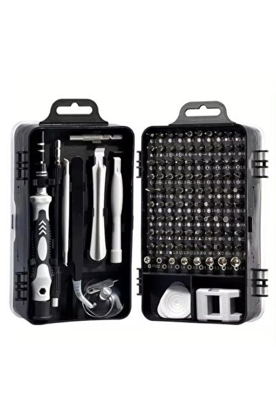 Choice مجموعة رؤوس مفكات مغناطيسية سوداء مكونة من 115 قطعة، أداة يدوية متعددة...