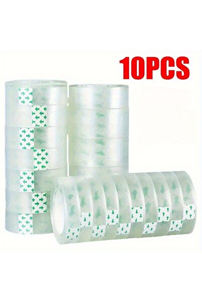 Choice 10 لفات من شريط التغليف الشفاف شديد التحمل - شريط لاصق شفاف فائق القوة...