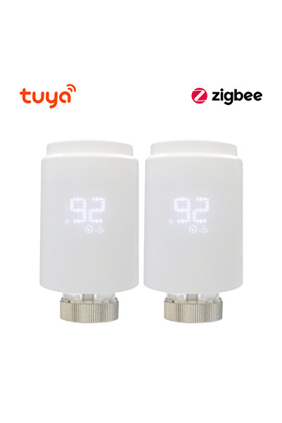 Choice1 صمام ترموستاتي ذكي من تويا ME172 (قطعتان) بتقنية Zigbee 3.0، رادياتير...