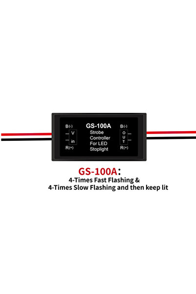 Choice وحدة تنبيه السلامة لمصباح الفرامل الخلفي GS100A GS-100A للدراجات النار...