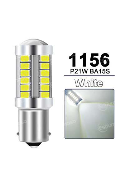 Choice 1156 ba15s P21W White-2pcs سيارة LED عكس الضوء ل ألفا روميو جوليتا 147...