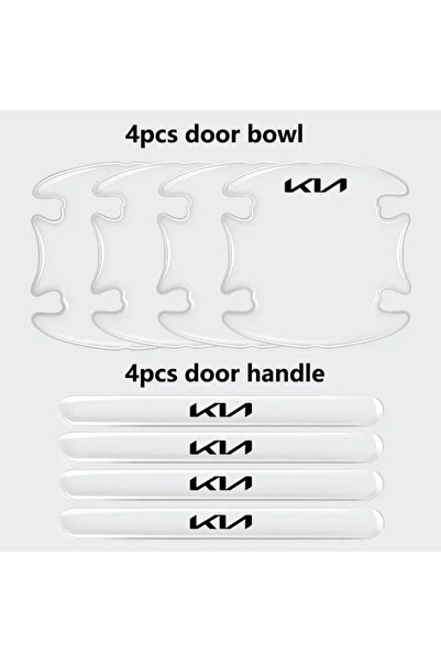 Choice1 8 قطع من ملصقات حماية مقابض أبواب السيارات، شرائط مضادة للصدمات لسيار...