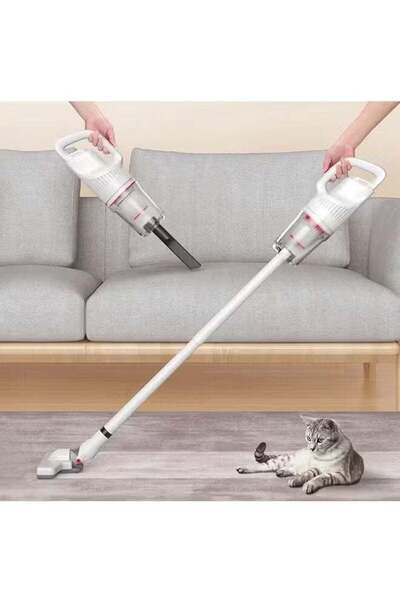 Arabest مكنسة كهربائية لاسلكية، 120 واط، خفيف ، محمولة باليد، مزودة بفلتر للأ...